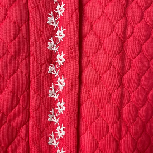 Vintage quilted nylon zip up dressing gown size small - Picture 10 of 17